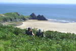 Camping area set in the middle of the breath-taking Gower countryside