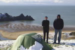 Three Cliffs Bay in the Snow