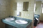 Washing facilities in the Toilet Block at Three Cliffs Bay Holiday Park